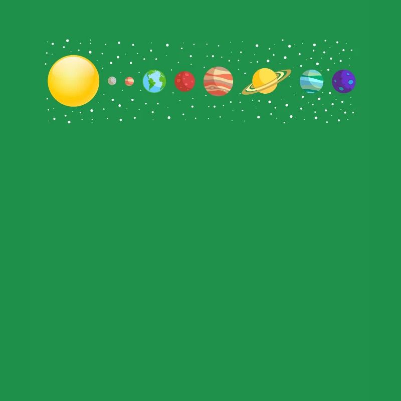 Planètes avec système solaire dans l'espace