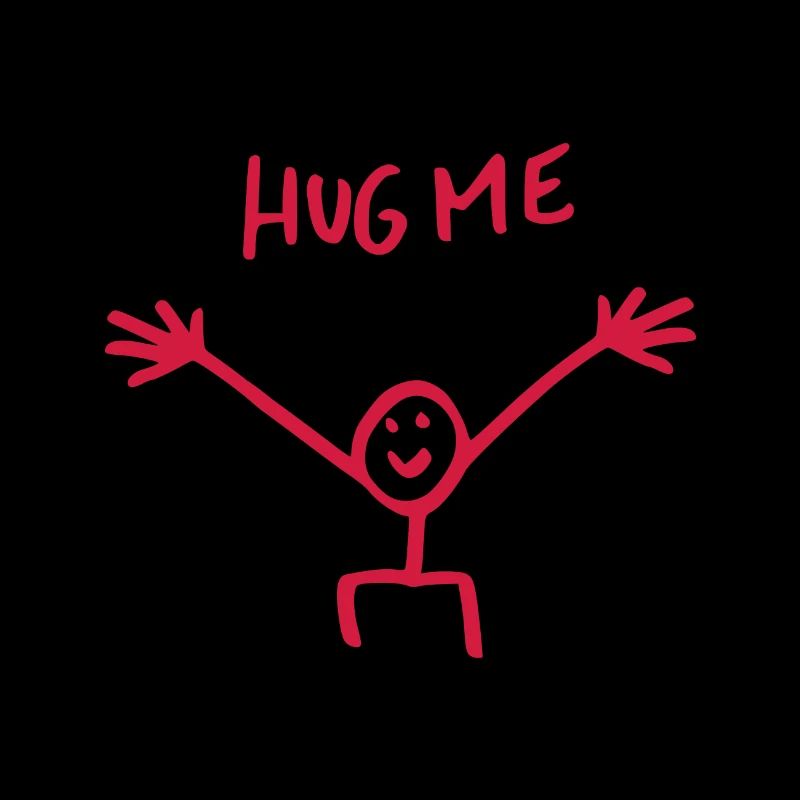 Umarme mich Umarmung Strichmännchen Geschenk