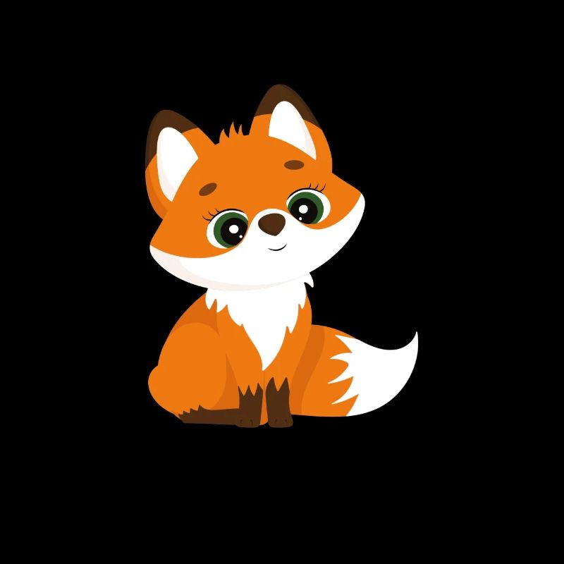 Mignon renard avec de grands yeux Fox