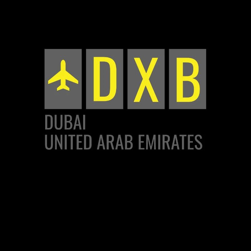 DXB Dubai Arabische Emirate Flughafen Code