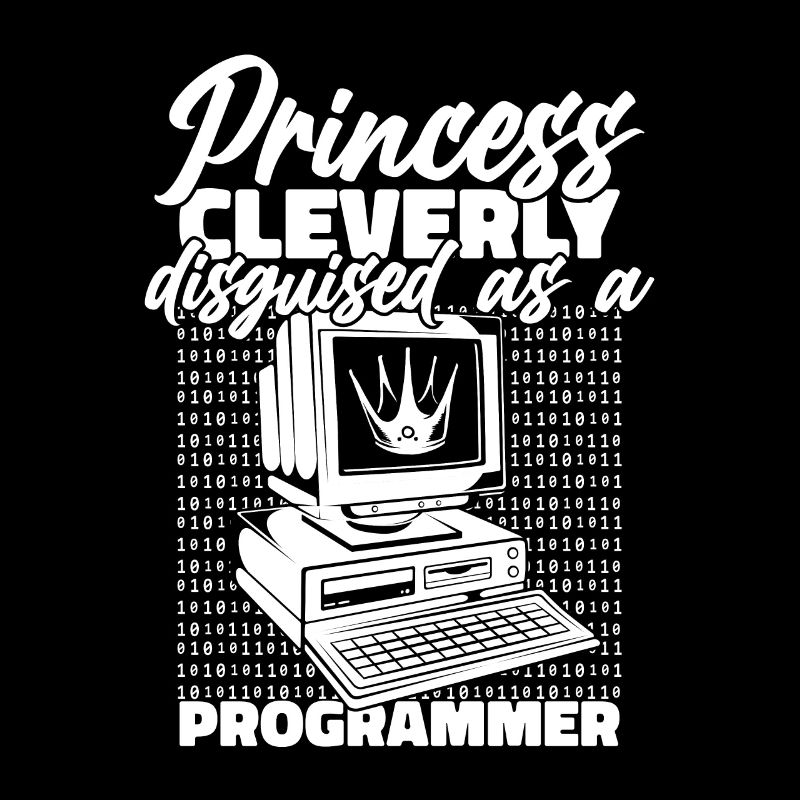 Entwickler Coder Programmierer Prinzessin