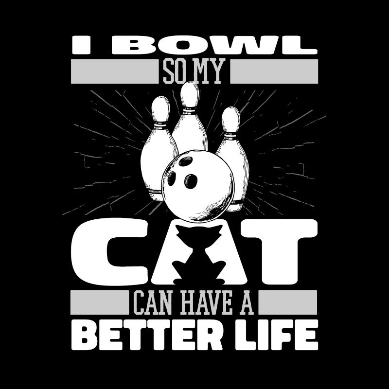 Bowling Bowlen Bowler Katze