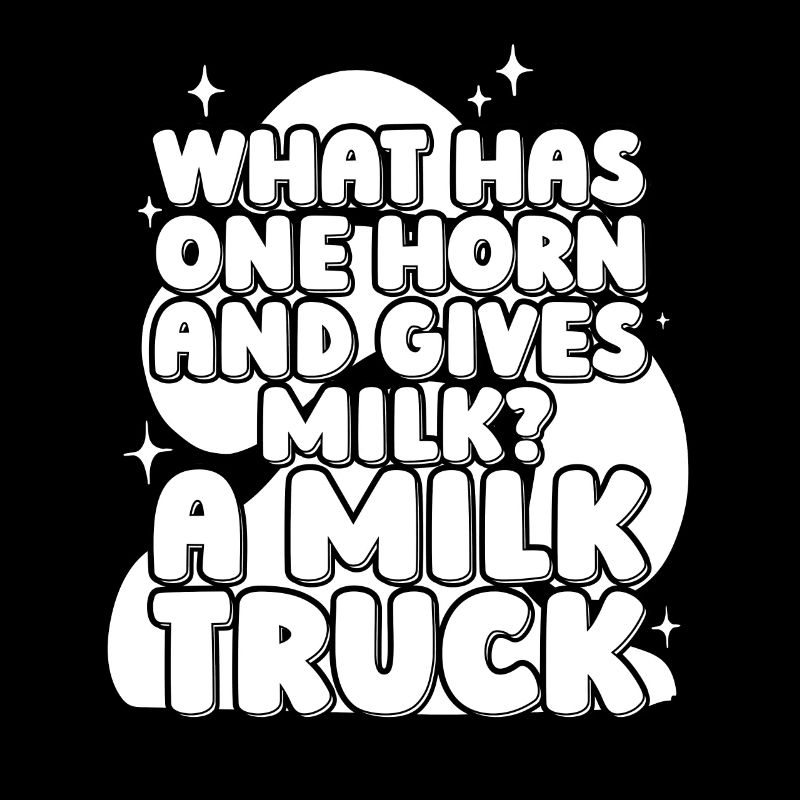 Camion de lait de vache drôle