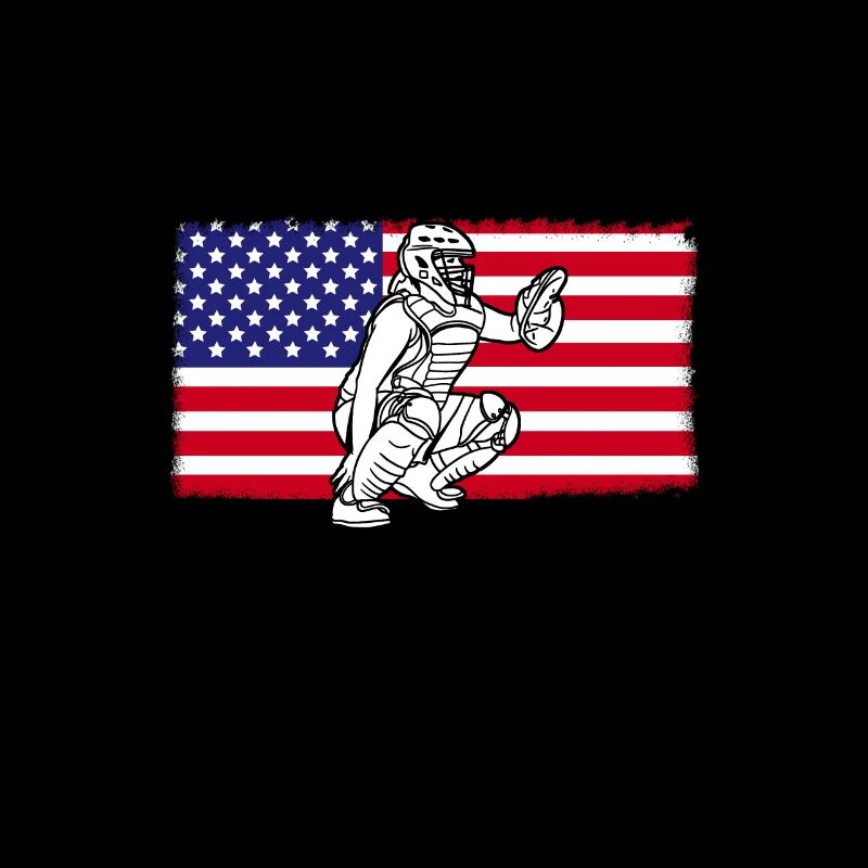 Softball US Flag