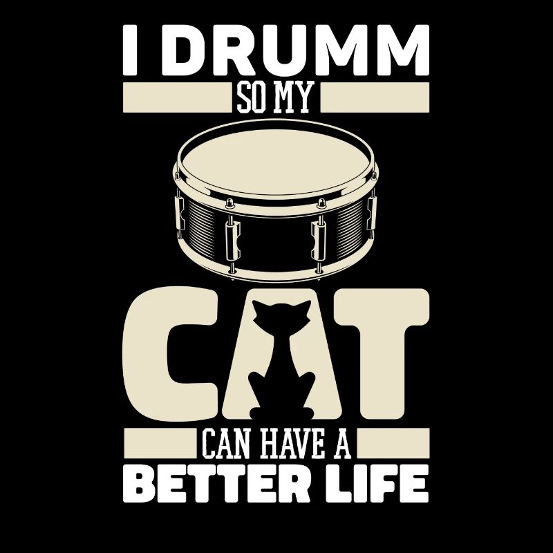 Drums Drummer Drummer Cat