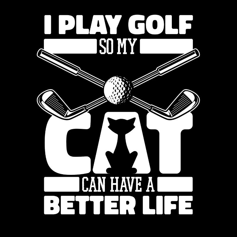 Golf Golfeur Chat de golf