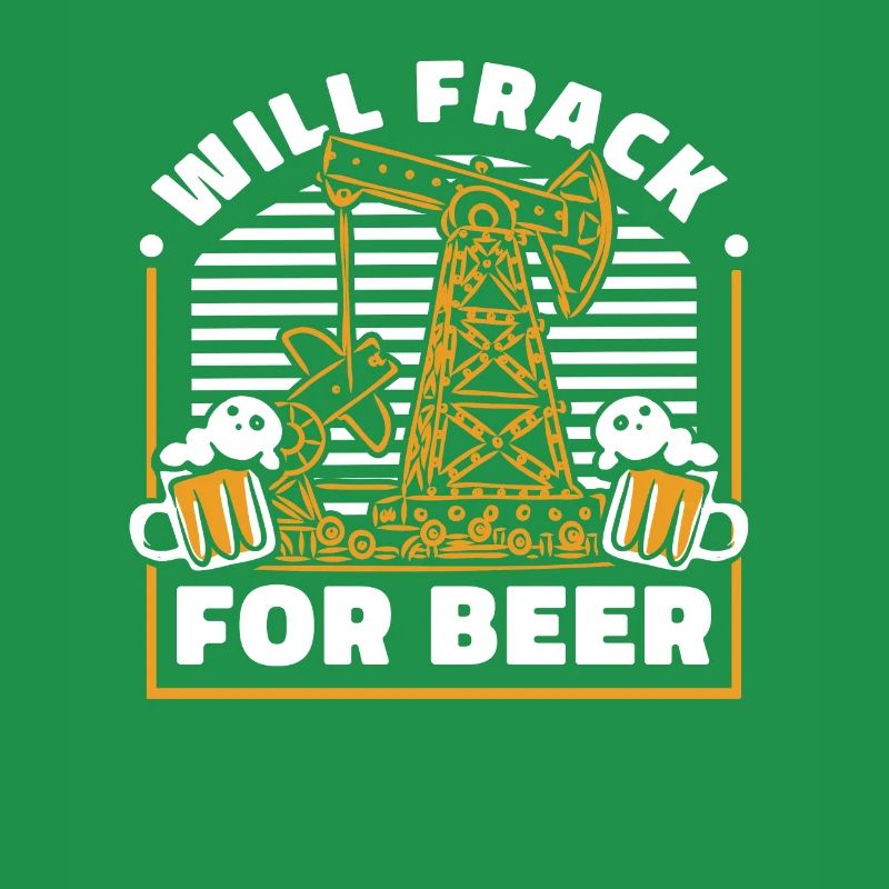 Ölfeld Bohrinsel Bier Fracking