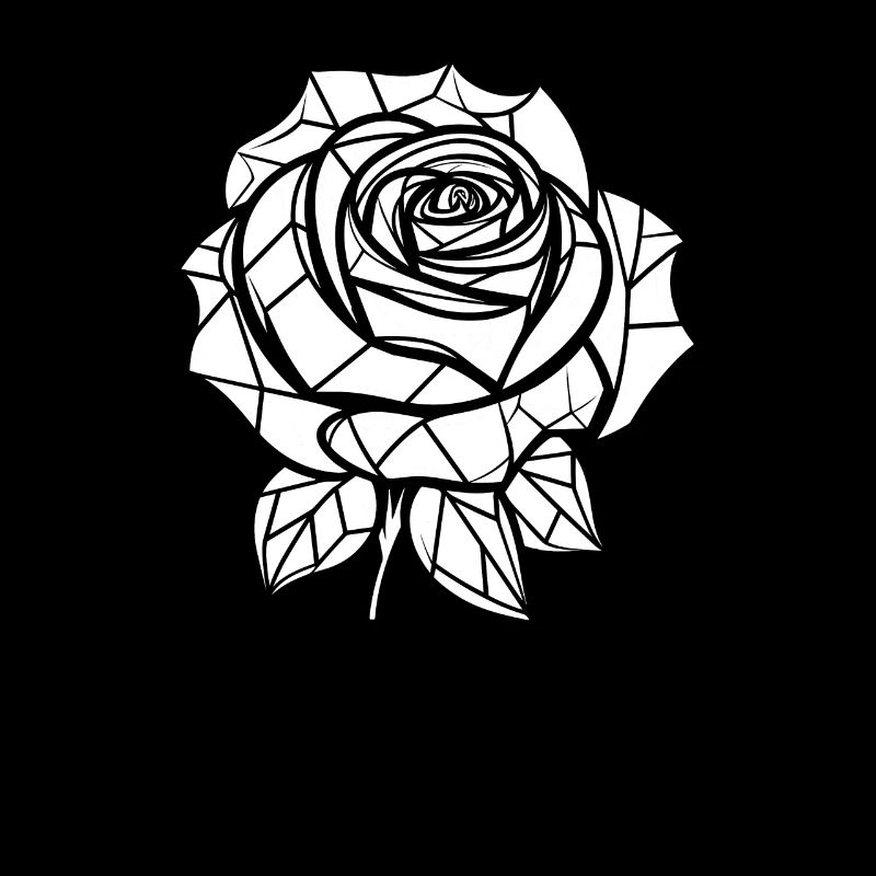 Rose rouge Goth