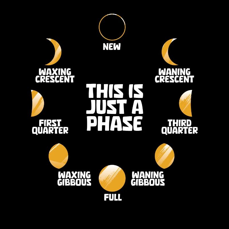 Mond Luna Just A Phase Moon