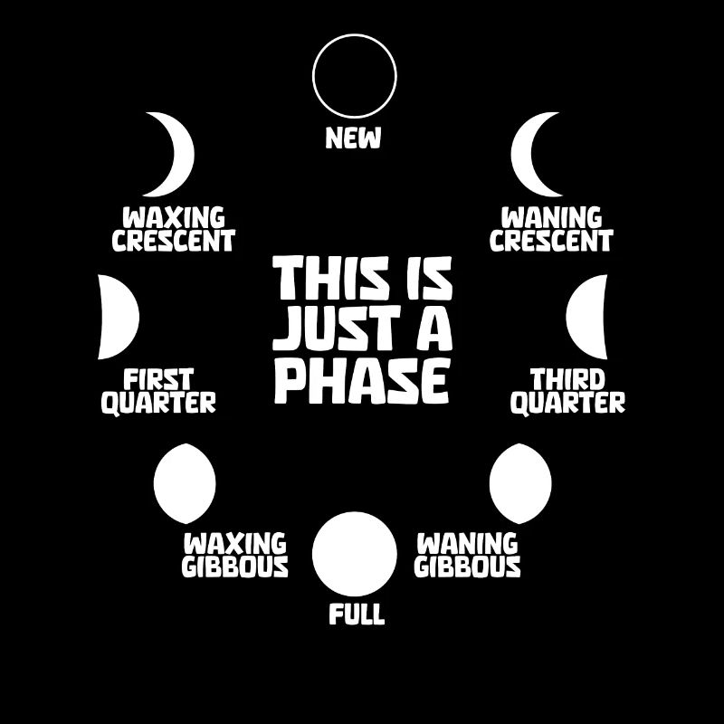 Mond Luna Just A Phase Moon