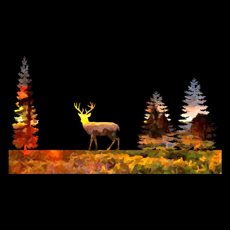 Cerf dans la forêt