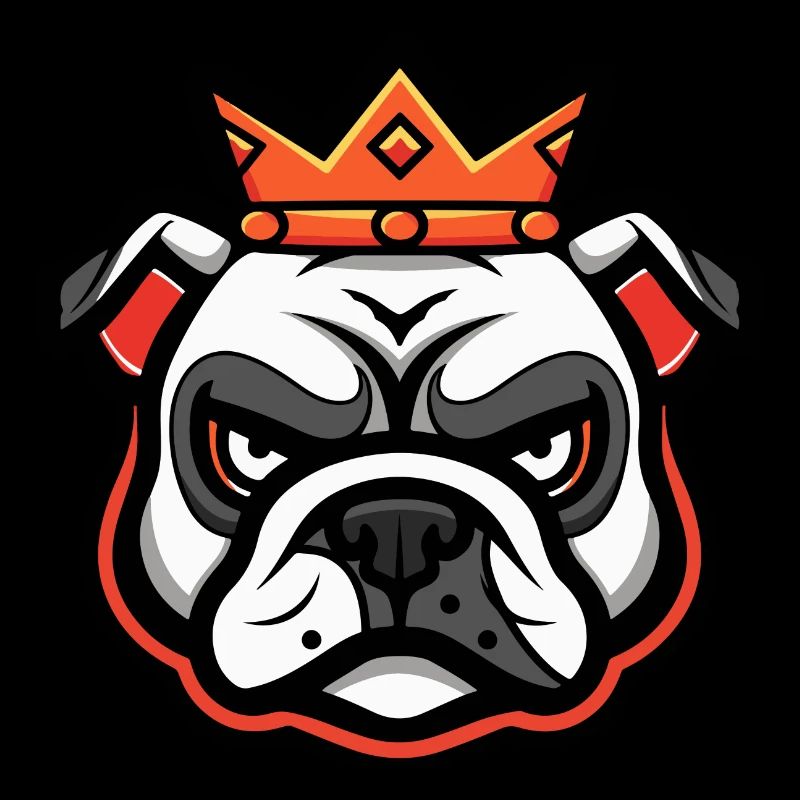Couronne de chien bouledogue