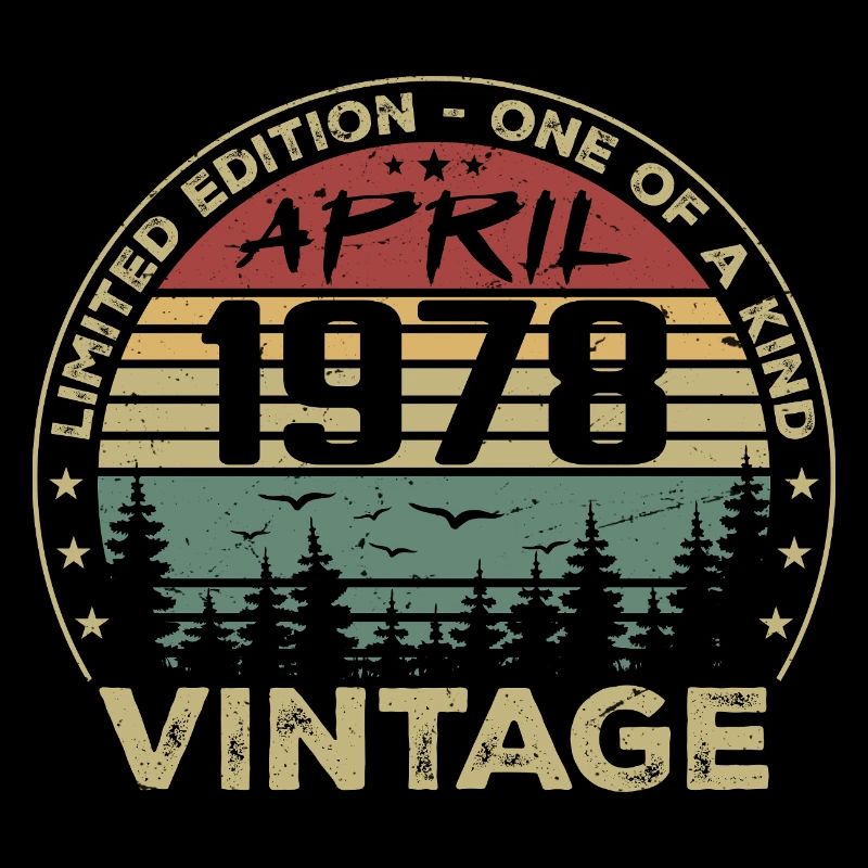 Vintage April 1978 Birthday Gift