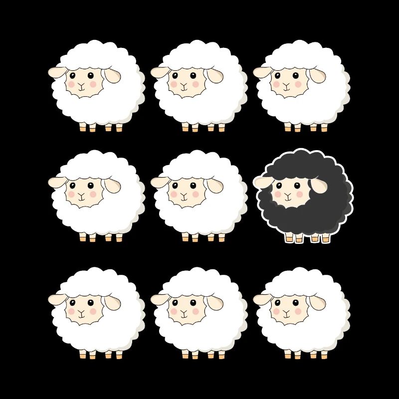 Black Sheep in a Herd Funny