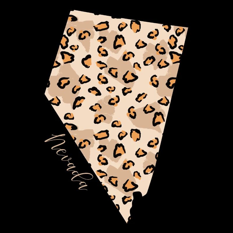 Nevada Leopard Pattern Map Leo