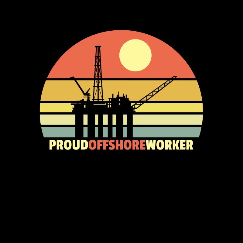 Fier travailleur offshore