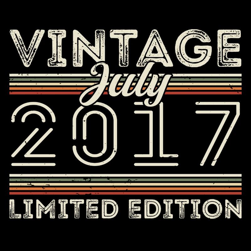 Juli 2017 Juli Geburtstagsgeschenk Juli 2017