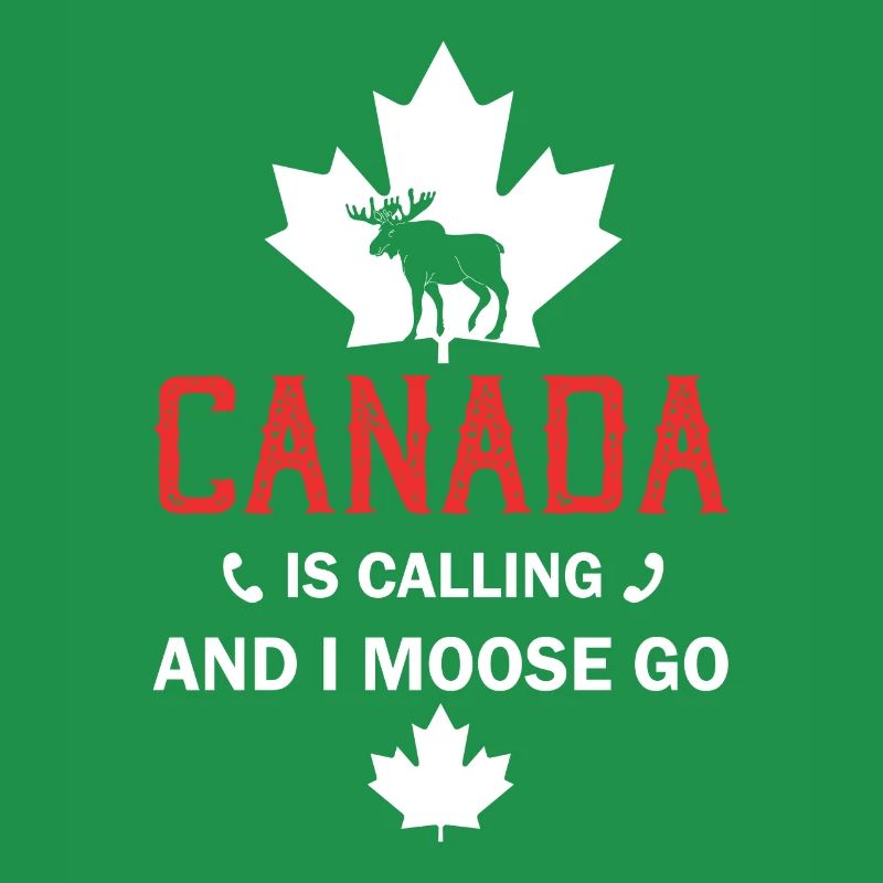 Orignal du Canada Drapeau canadien Feuille d’érable