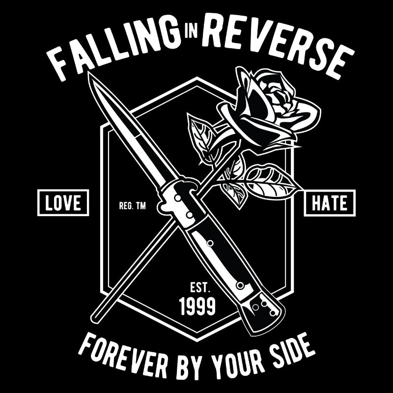 Falling In Reverse Liebe Hass Rose Messer Forever