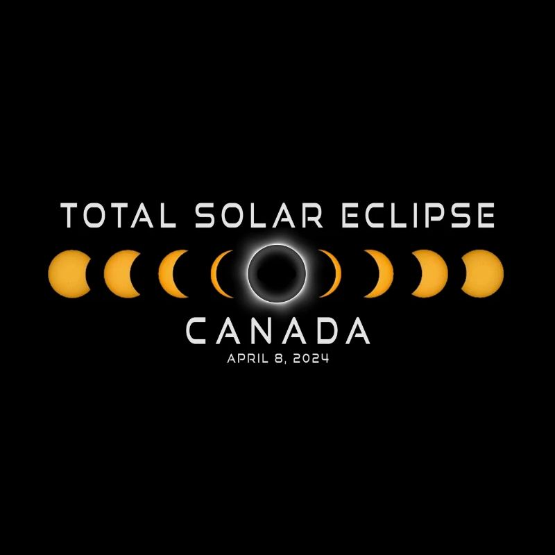 Éclipse solaire du Canada 2024 8 avril Souvenir