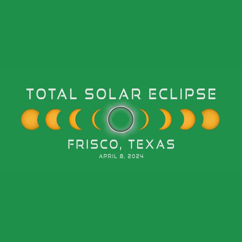 Frisco Texas Solar Eclipse 2024 8 avril Souvenir