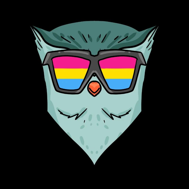 Pansexuell Eule - Eule mit Brille