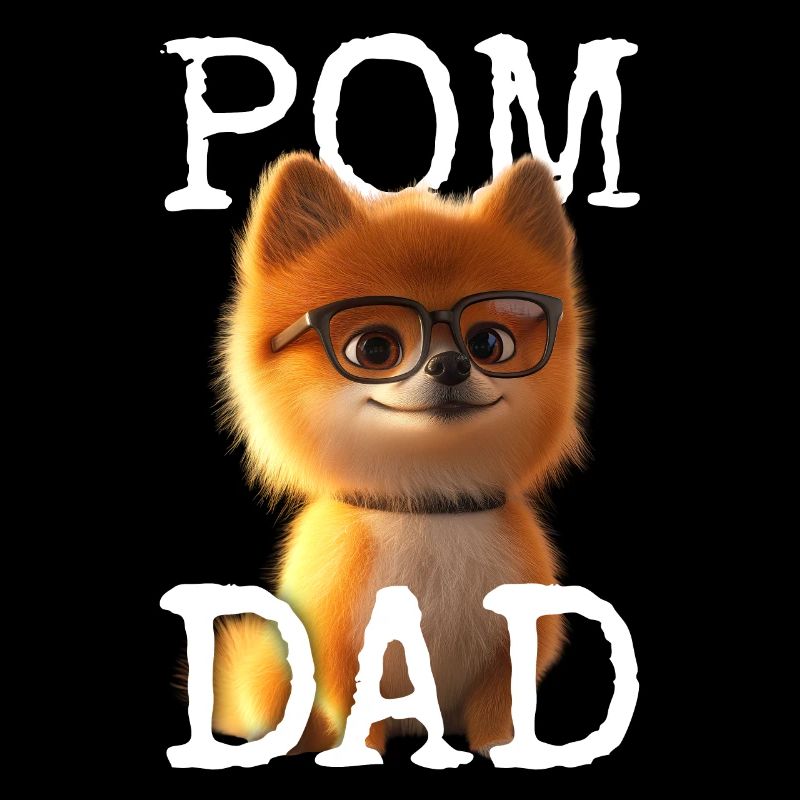 Pom Dad Zwergspitz Daddy Spitz Papa Vatertag Pom