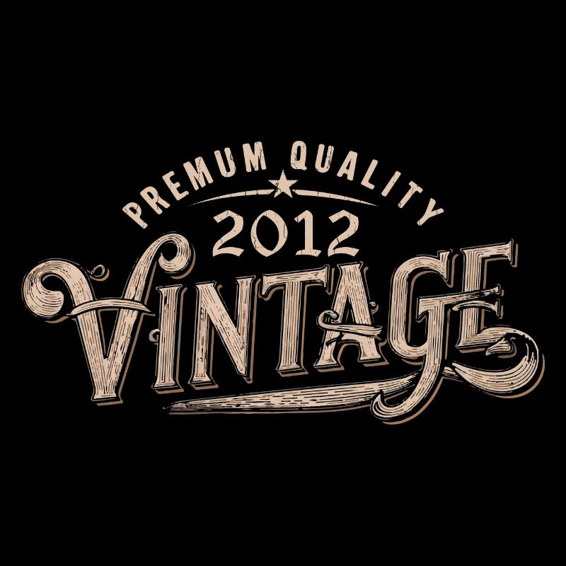 2012 Vintage 2012 Retro Birthday Gift 2012