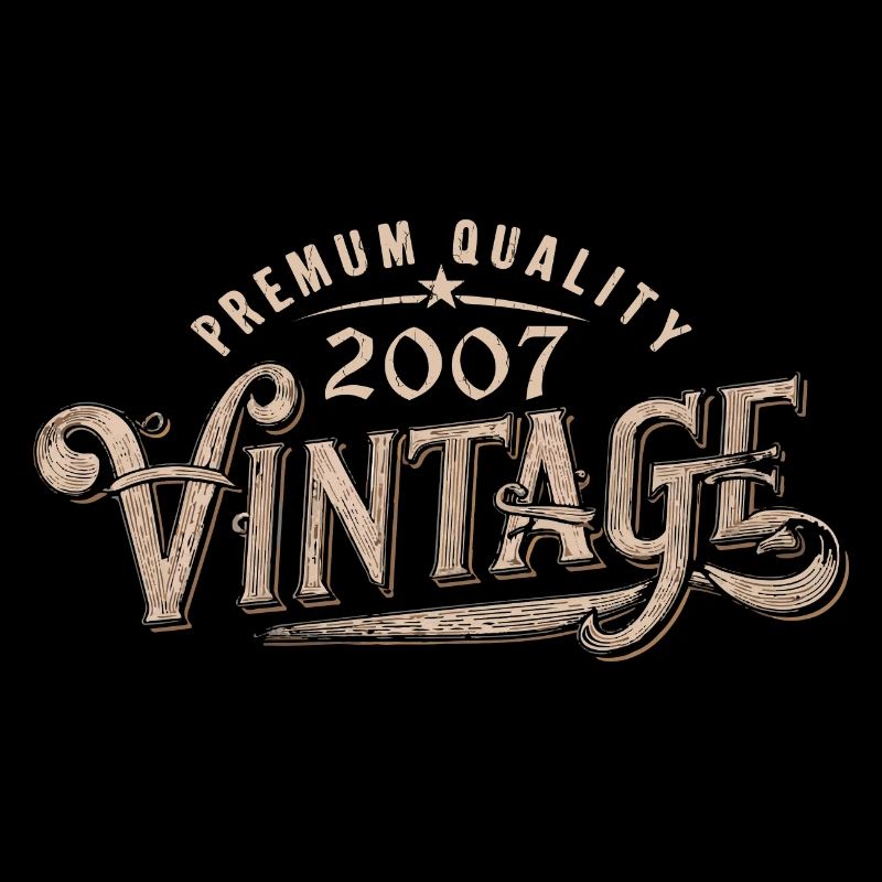 2007 Vintage 2007 Retro 2007 Birthday Gift
