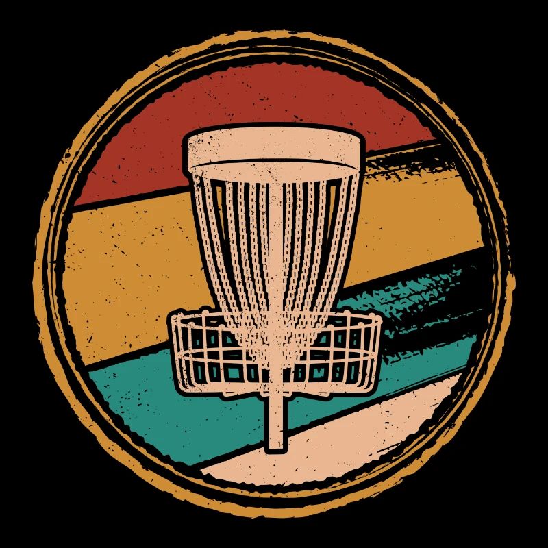 Disc Golf rétro Discgolf Player Discgolfer