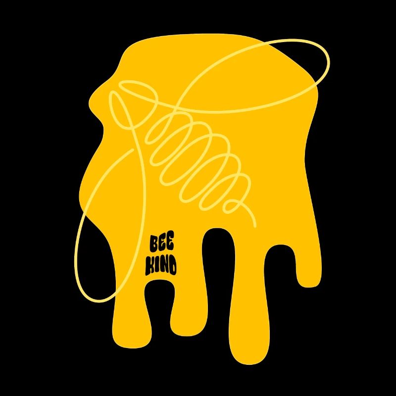 Be nice - Bee - abstrait - Art graphique