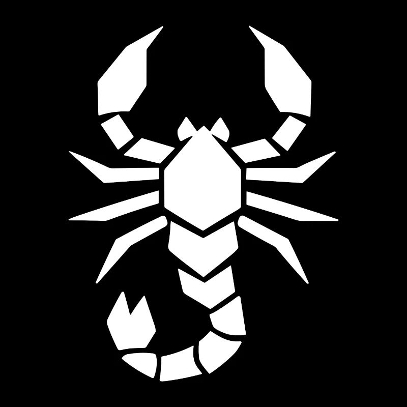 Abstrakter Skorpion Sternzeichen Tierkunst