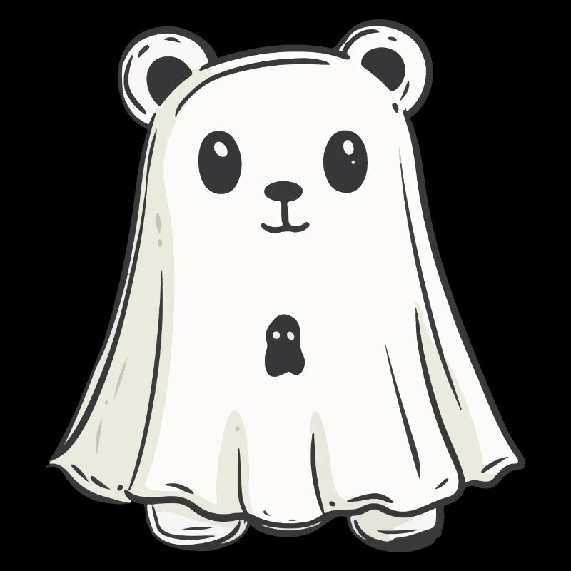 Bear Halloween Funny Ghost