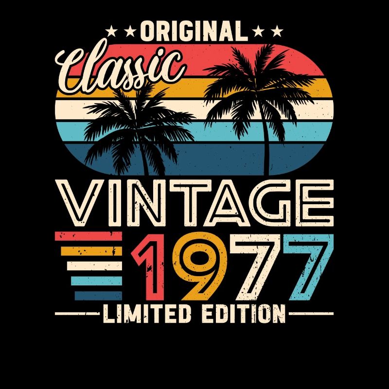 Vintage 1977 - Retro Birthday Gift Idea