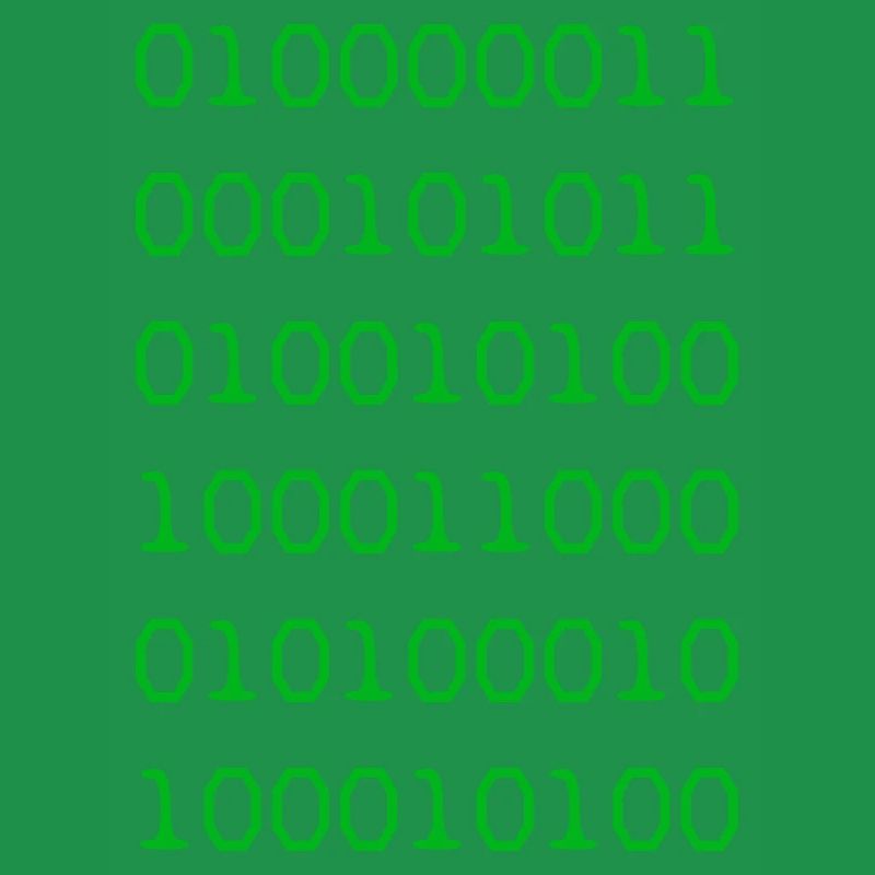 Green binary code web developer funny humor