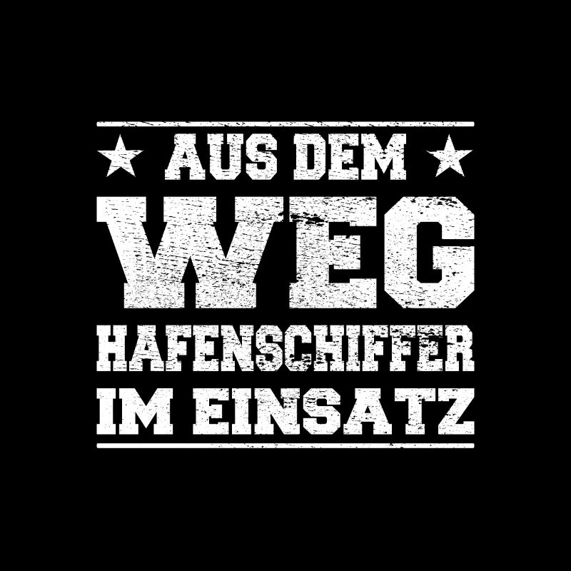 Aus dem Weg Hafenschiffer im Einsatz Design