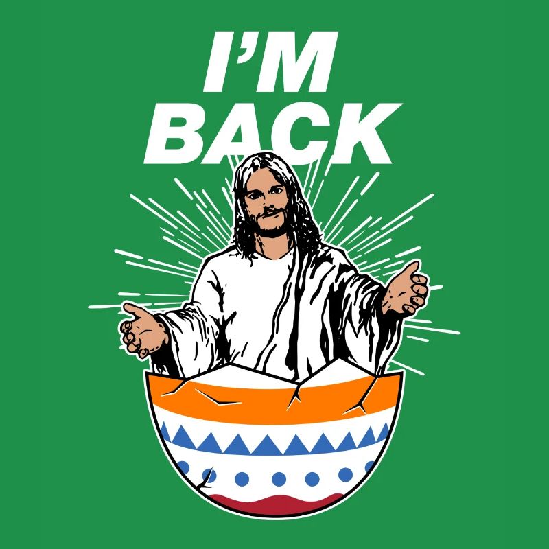 I love Jesus Easter Gift Easter Egg I'm Back