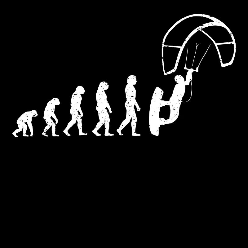 Evolution kite surf kite surf cadeau t-shirt