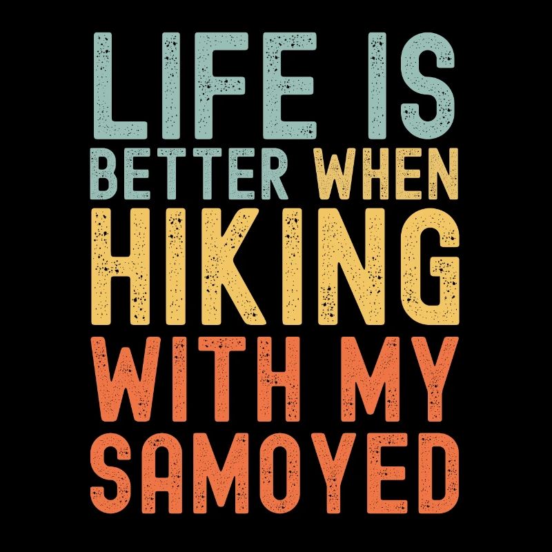 Samojeden Wanderhund retro