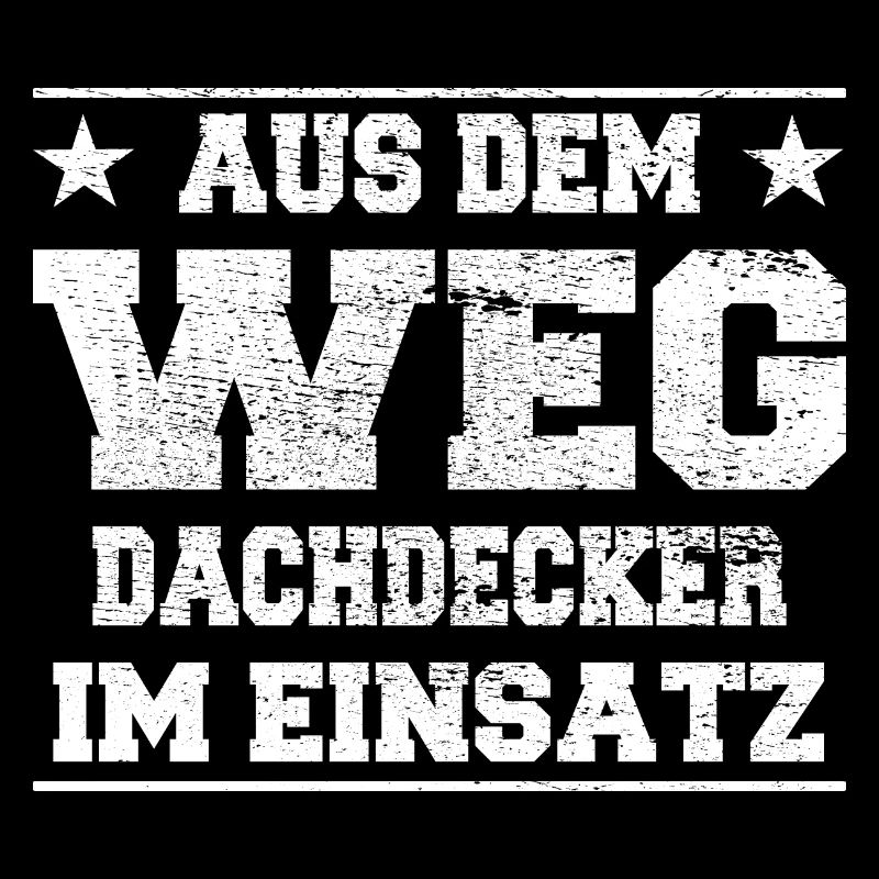 Aus dem Weg Dachdecker im Einsatz Design