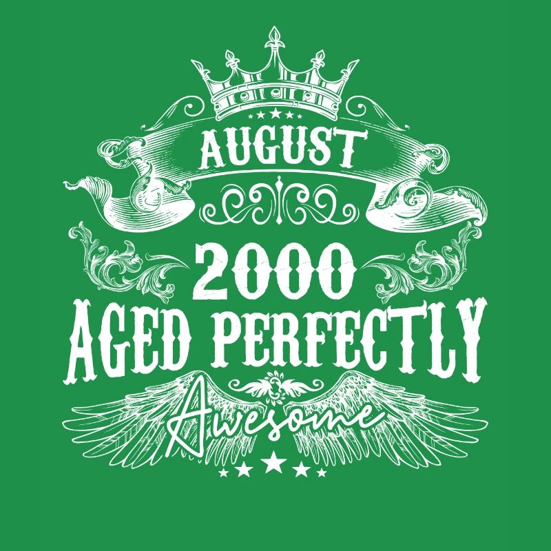2000 | August 2000 Geburtstag Perfekt gealtert