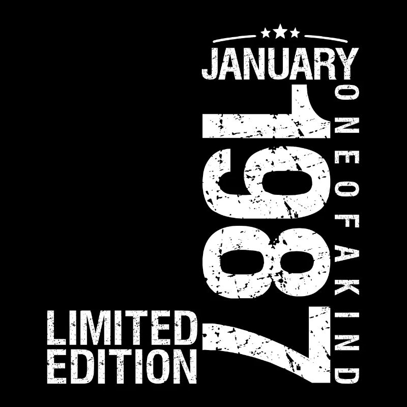 Janvier 1987 Janvier anniversaire January 1987