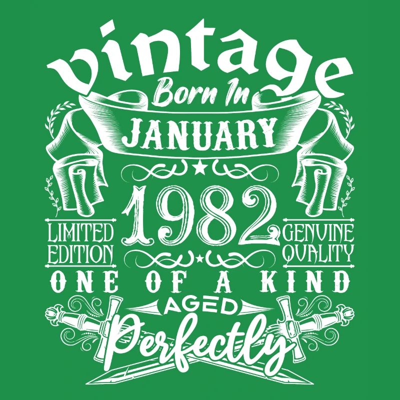 Janvier 1982 anniversaire Janvier 1982 January