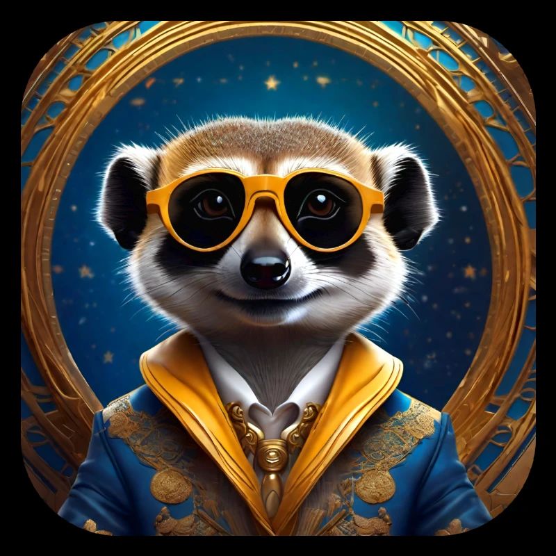 Suricate mignon avec des lunettes de soleil
