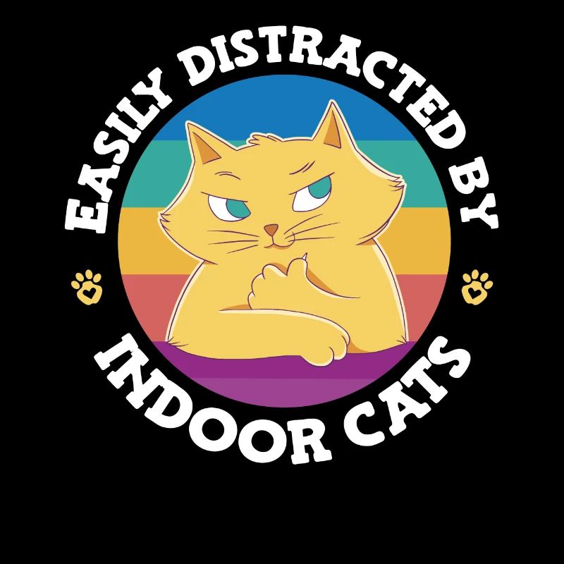 Facilement distrait par les chats d’intérieur