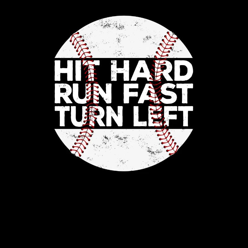 Frapper Dur Courir Rapide Tourner À Gauche Baseball Baseball