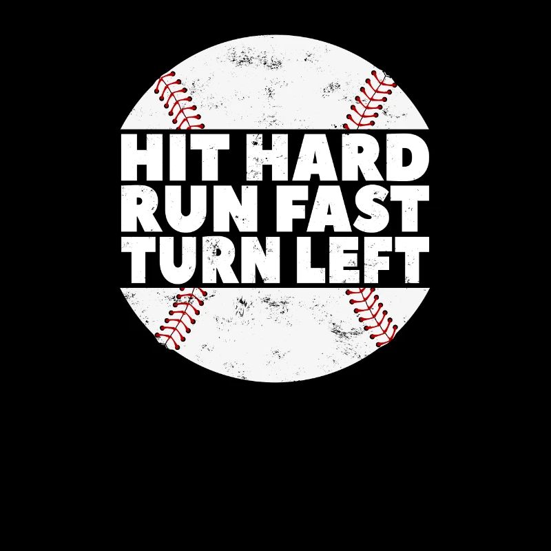 Frapper Dur Courir Rapide Tourner À Gauche Baseball Baseball