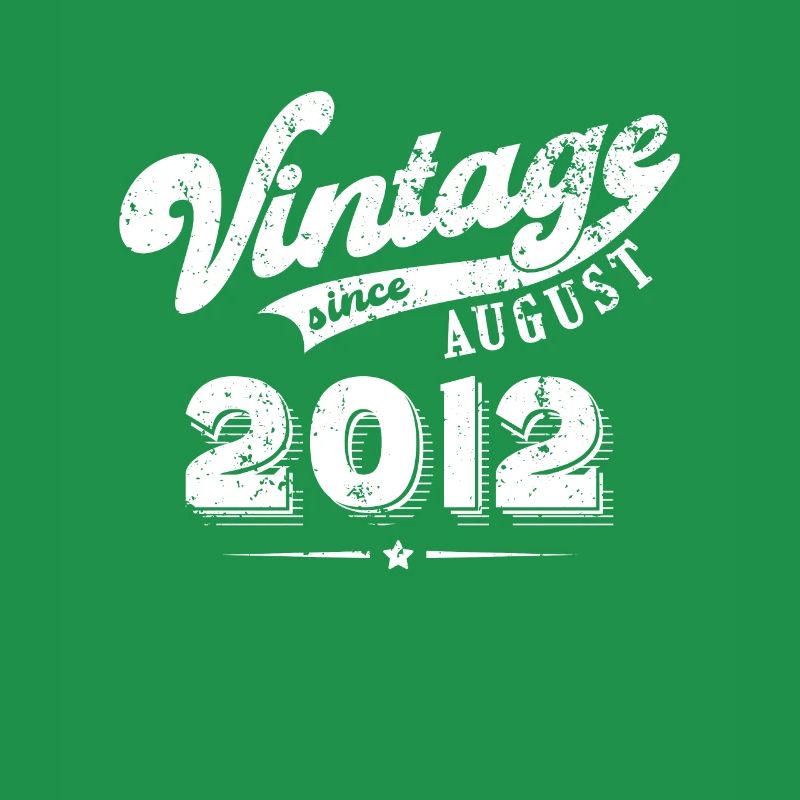 Vintage since August 2012 Geburtstag Geschenk