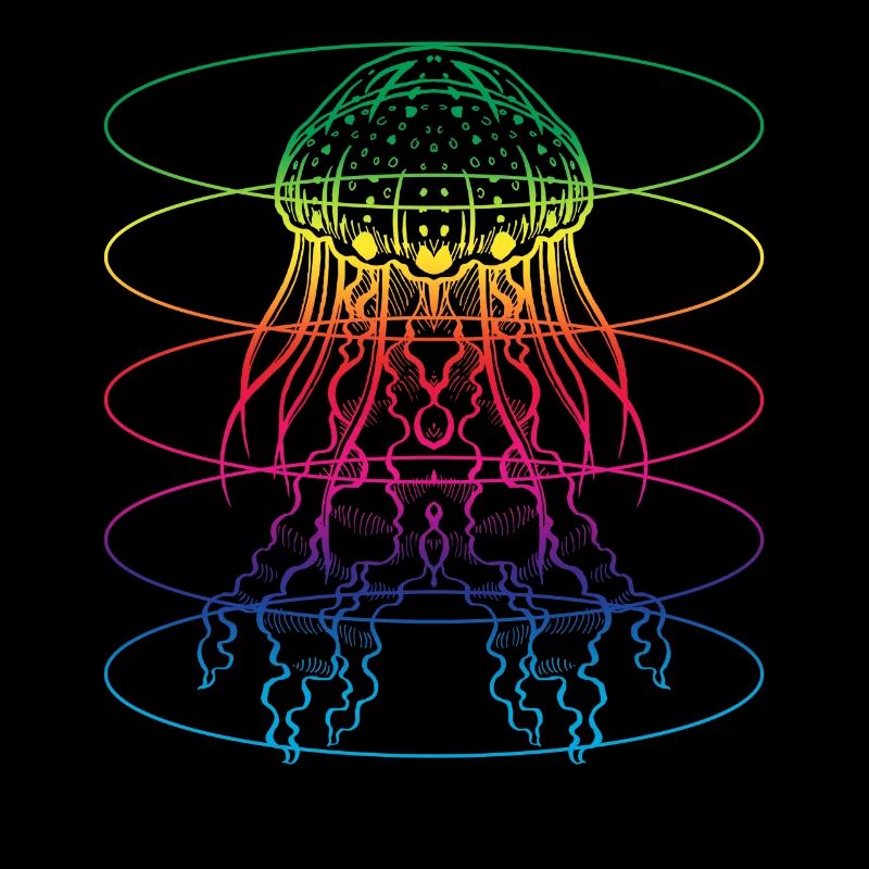 Bunte Qualle