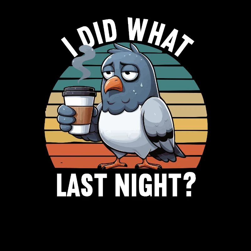 I Did What Last Night Taube Tauben Taubenzüchter